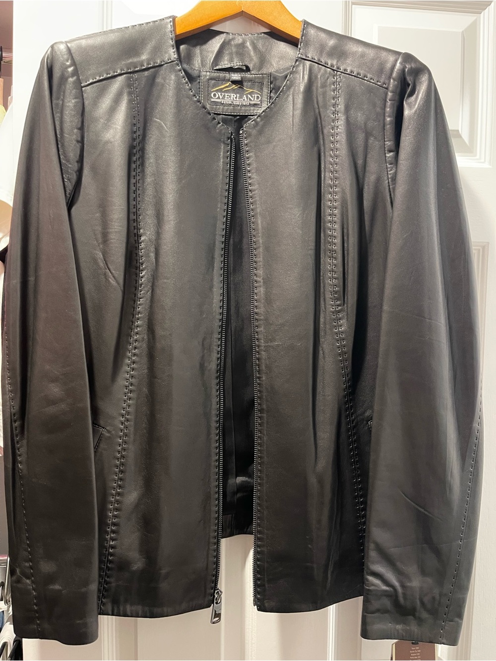 Overland Women's Leather Jacket Cover - Brown